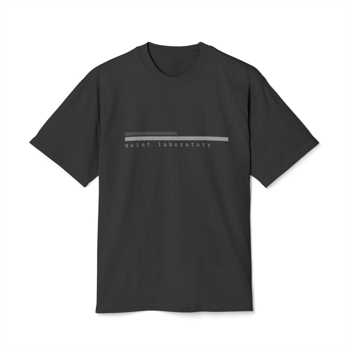 quiet laboratory heavy tee, premium heavyweight garment-dyed cotton
