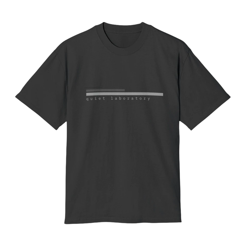 quiet laboratory heavy shirt, black