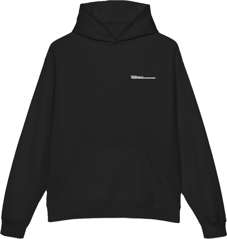 quiet laboratory stitched hoodie