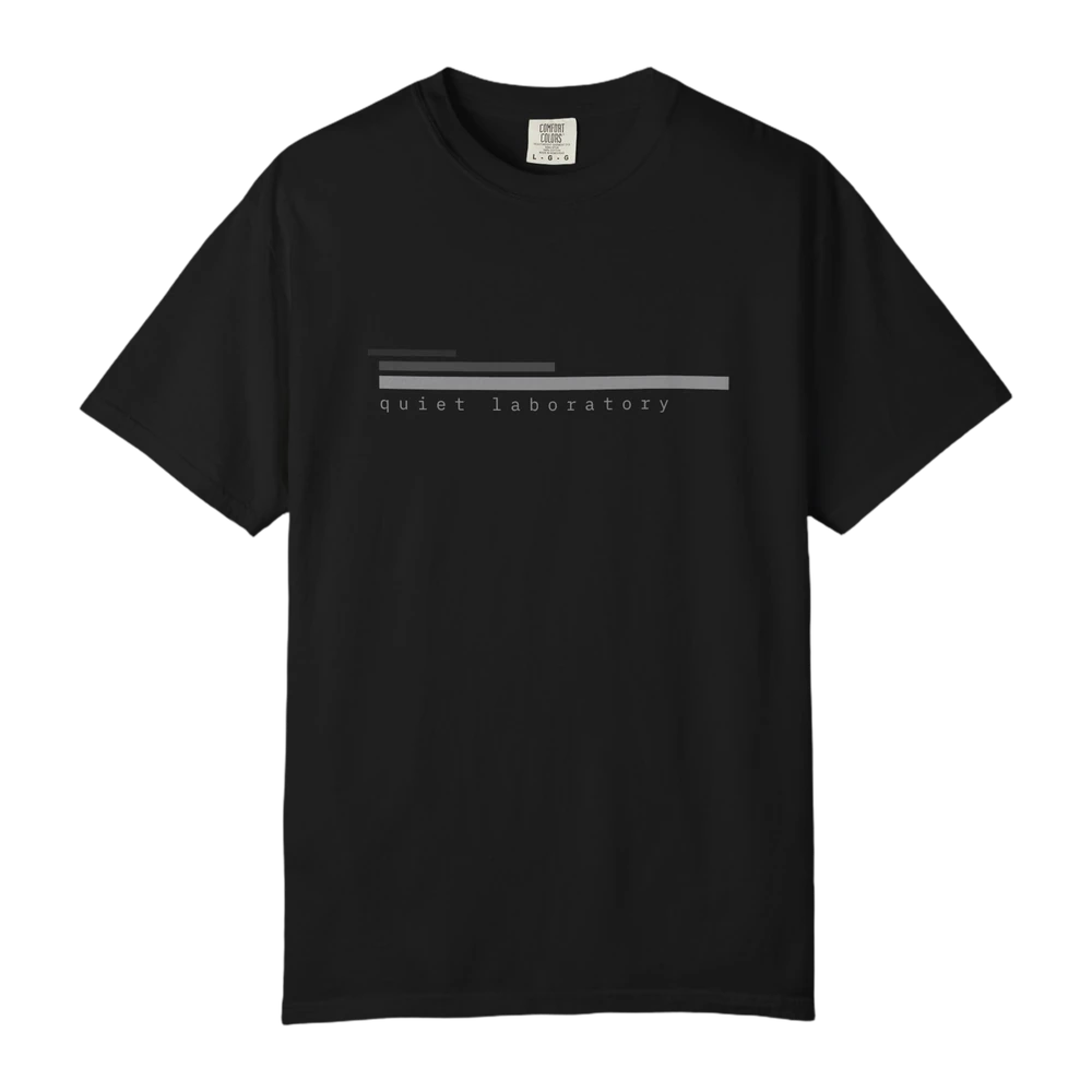 quiet laboratory shirt, black